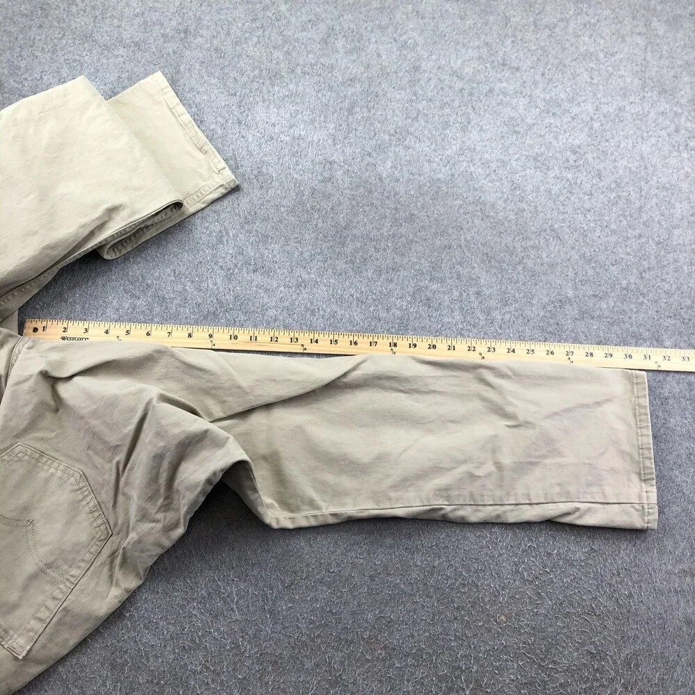 Levis 514 Jeans Mens 38x32 Beige Light Wash Regular Straight Denim Pants Casual